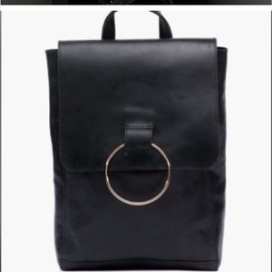 Able Fozi Backpack Black Leather